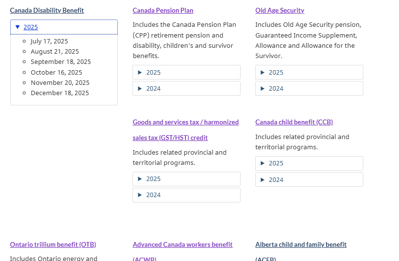 CRA Confirms September 2025 Payment Dates for Benefits and Pensions — Check Payment date & Eligibility 2 Canada Benefits Payment Dates