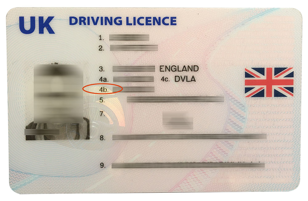 UK photocard driving licence