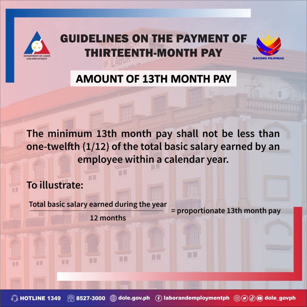 13th Month Pay Rules in the Philippines Just Changed for 2025; Are You Still Eligible? 2 DOLE Guidelines Infographic