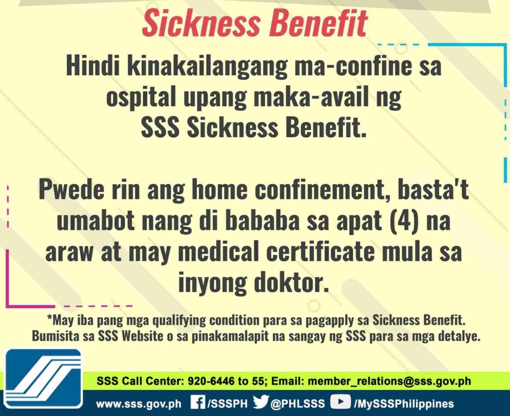 Sickness Allowance in the Philippines for September 2025; Check New Amount, Eligibility Criteria 4 List of SSS Benefits