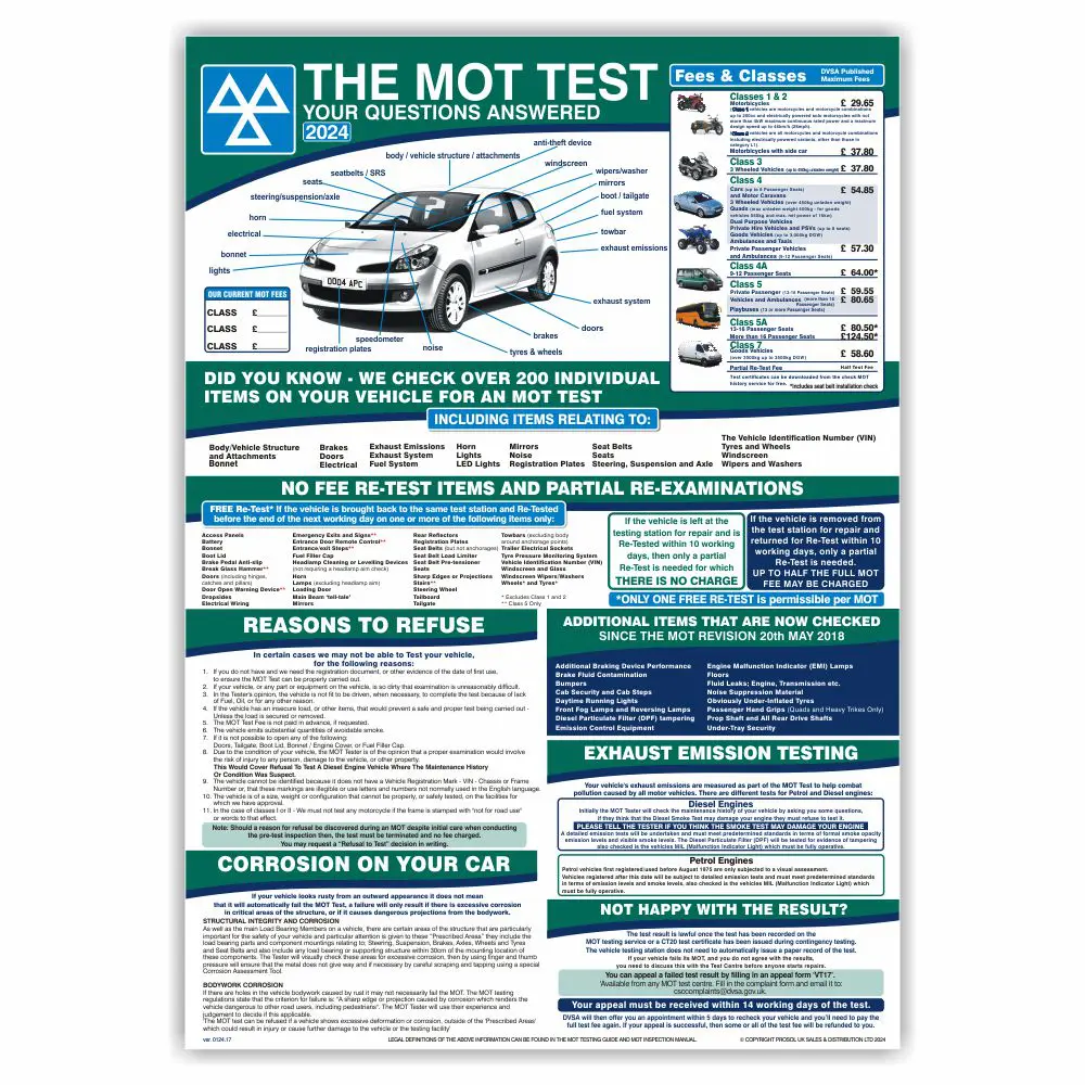 DVSA Issues Urgent MOT Update – What Every Driver Must Know to Avoid a £2,000 Fine 2 MOT Poster