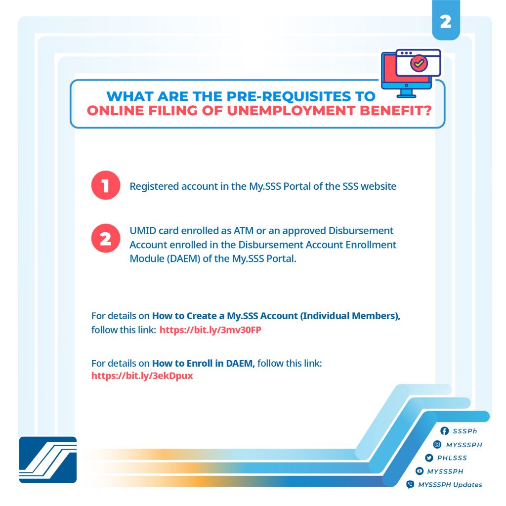₱5,000 Unemployment Aid Coming This September? Who will get it? Check Eligibility 2 SSS Unemployment Benefit Prerequisites