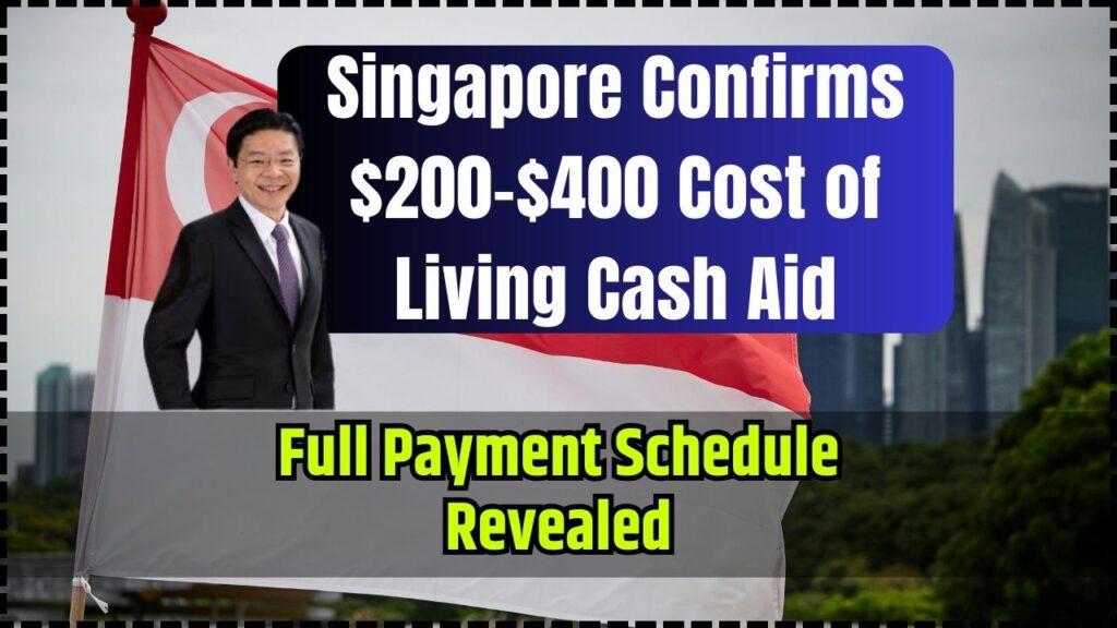 Singapore Confirms $200–$400 Cost of Living Cash Aid – Full Payment Schedule Revealed 1 Singapore Confirms $200–$400 Cost of Living Cash Aid