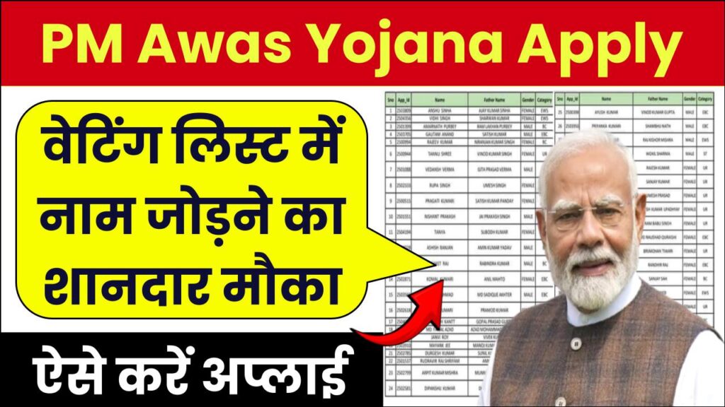 PM Awas Yojana: आवास लिस्ट में अपना नाम वेटिंग लिस्ट में जोड़ने का मौका, ऐसे करें अप्लाई 1 PM Awas Yojana